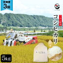 【ふるさと納税】米 3回 定期便 つぶら野米 コシヒカリ 白米 5kg×3回 総計15kg / つぶら野米 / 山梨県 韮崎市[20741640] こめ コメ お米 精米 こしひかり･･･