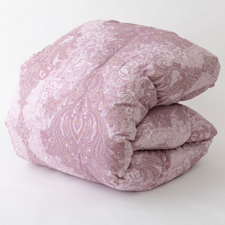 【ふるさと納税】 羽毛布団 掛け布団 本掛け 羽毛 布団 羽毛ふとん ふとん シングル マザーグース ダウン 95％1.2kg ポーランド産 80番手サテン エリーヌピンク ダウンケット 本掛け布団 日本製 プレミアムゴールドラベル 日本製 [川村羽毛 山梨県 韮崎市 20743604]