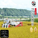 【ふるさと納税】つぶら野米 白米3kg 玄米3kg 計6kg コシヒカリ 米 お米 / つぶら野米 / 山梨県韮崎市 [7681709]