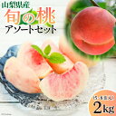 【ふるさと納税】【先行受付】 桃 2kg (5～8玉) [OUTTA REACH JAPAN 山梨県 韮崎市 20742338] もも モモ フルーツ 果物 ピーチ 山梨県産 期間限定 季節限定 旬･･･