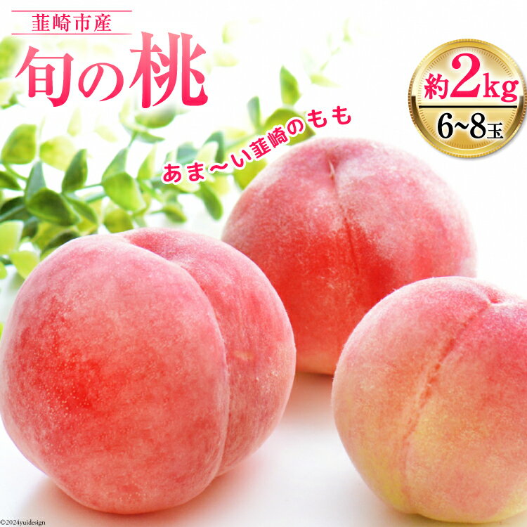 【ふるさと納税】【先行受付】 桃 約2kg (6～8玉) [