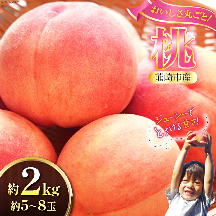 桃 約5〜8玉 約2kg [魚新 山梨県 韮崎市 20743678] もも モモ 果物 フルーツ 2キロ 山梨 2kg