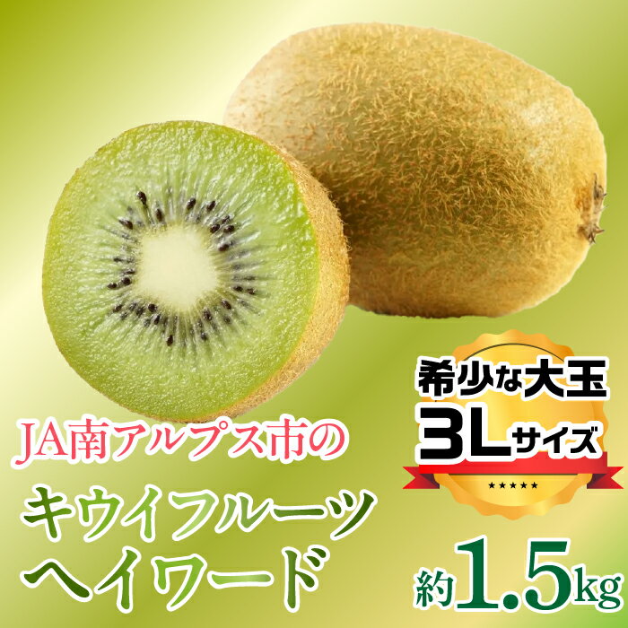 [2025年度先行予約]キウイフルーツ(ヘイワード)3Lサイズ 約1.5kg ふるさと納税 キウイフルーツ キウイ ヘイワード 果物 フルーツ おすすめ 山梨県 南アルプス市 送料無料 AL