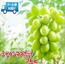 【ふるさと納税】 【先行予約】安心のクール便発送 収穫当日に産地直送 シャインマスカット 2kg(3〜4房) ふるさと納税 おすすめ 山梨県 南アルプス市 送料...