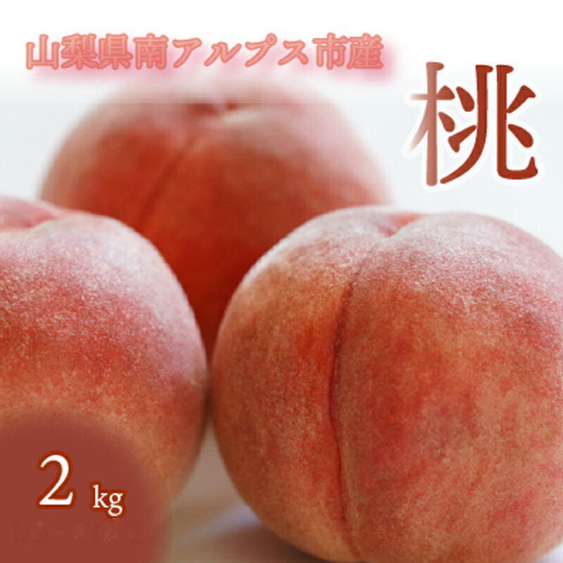 [2025年発送先行予約]南アルプスの厳選とれたて「桃」2kg ふるさと納税 桃 もも 果物 フルーツ 桃2kg とれたて おすすめ 山梨県 南アルプス市 送料無料 AL