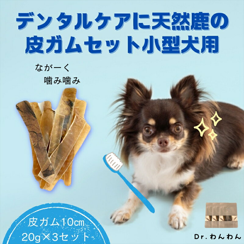 6-69 デンタルケアに天然鹿の皮ガムセット小型犬用 ふるさと納税 国産 無添加 ペット おやつ ガム 犬用 おすすめ 山梨県 南アルプス市 送料無料 AL