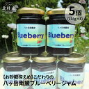 【ふるさと納税】 ブルーベリージャム お砂糖控えめ 完熟 大粒 こだわりジャム 150g×5 八ヶ岳南麓育ち 送料無料