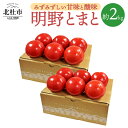 【ふるさと納税】 トマト 詰め合わせ 約2kg セット 新鮮 約1kg×2箱 明野とまと 九州屋ファーム 山梨県 北杜市 送料無料