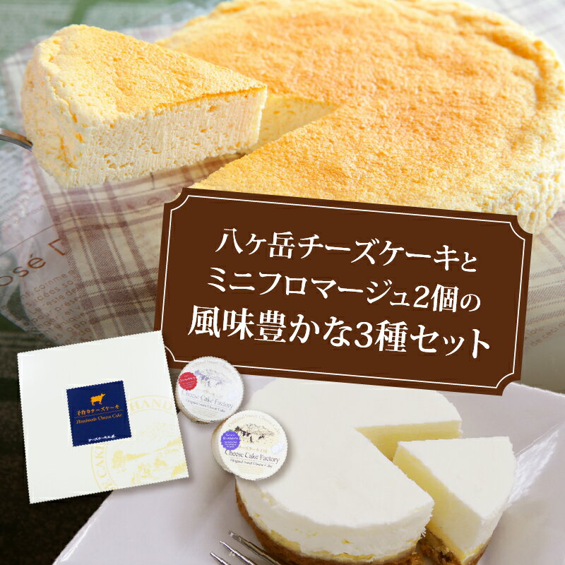 【ふるさと納税】 チーズケーキ スイーツ ケーキ 5号 フロマージュ おまかせ2種 プレーン いちご ブルーベリー ショコラ セット チーズ 八ヶ岳 母の日 父の日 2