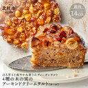 15位! 口コミ数「0件」評価「0」 お菓子 ケーキ タルト ヴィーガン 乳 卵 不使用 4種 木の実 アーモンド クリーム タルト ホール 母の日 父の日 健康食品