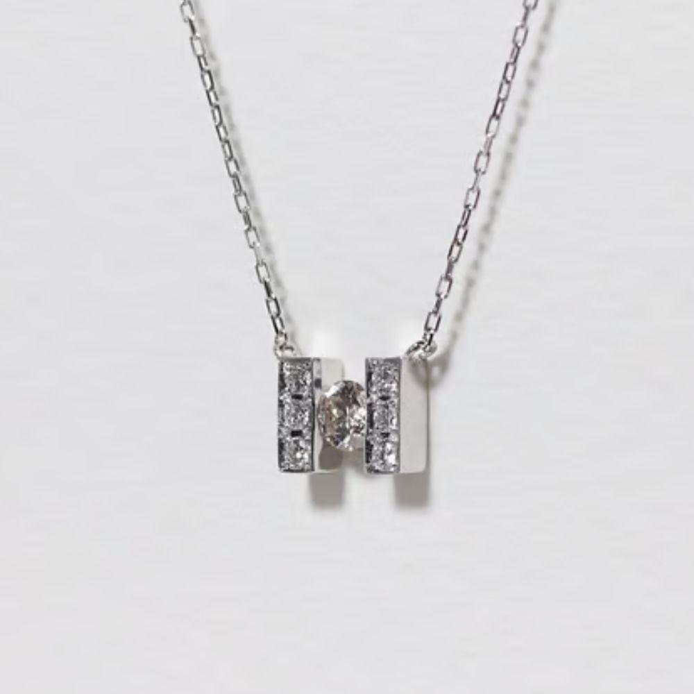 ふるさと納税 プラチナ 0.15ct H字ネックレス 山梨県 甲斐市 BQ-191 f192104-kai-10001489 山梨県甲斐市 サンプル画像3