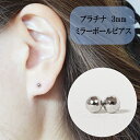 18位! 口コミ数「0件」評価「0」プラチナ ミラーボールピアス (3mm) ピアス PT アクセサリー レディース 山梨県甲斐市※着日指定不可　【 ファッション小物 シンプル･･･ 