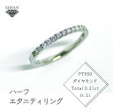 26位! 口コミ数「0件」評価「0」「一生もの」ダイヤハーフエタニティリング（H.SI）指輪 レディース ダイヤモンド 0.21ct ジュエリー アクセサリー シンプル 上質 ･･･ 