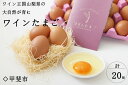 5位! 口コミ数「0件」評価「0」コクがあり旨味が強い 絶品ワインたまご (20個入) 卵 たまご 生卵 鶏卵 山梨県甲斐市　【 食材 食卓 万能食材 卵料理 玉子焼き オム･･･ 