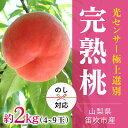 【ふるさと納税】 2023年発送 笛吹市産 桃 約2.0kg 4〜9玉山梨 やまなし 笛吹 ふえふき フルーツ 産地直送 人気※こちらの品は、沖縄県及び離島への配送はできませんので、予めご了承ください。