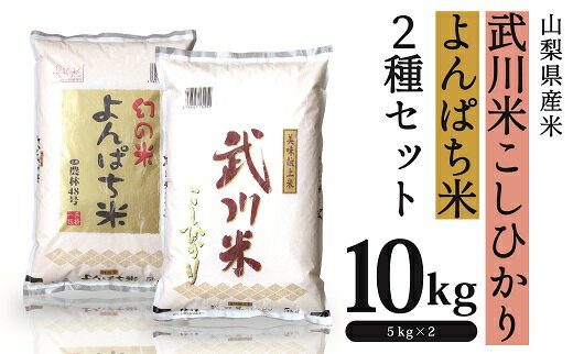 【ふるさと納税】山梨県産 米 5kg×2種類セット 武川米コシヒカリ 農林48米