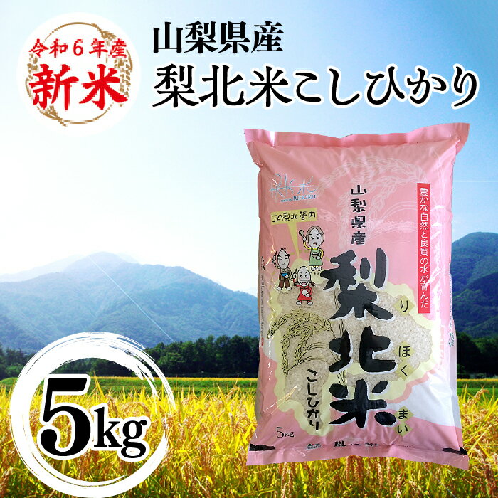 【ふるさと納税】【山梨のブランド米】 山梨県産 梨北米こしひかり　5kg 米 ふるさ...