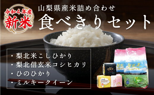 【ふるさと納税】山梨県産米 食べ比べ 6個セット 300g×6個 ※贈答対応可 新米...