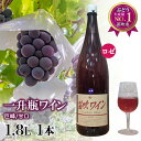 【ふるさと納税】笛吹ワイン一升瓶 巨峰 1本 ふるさと納税 ワイン 笛吹市 山梨ワイン 酒 アルコール 山梨県 記念品 お祝い 送料無料 003-007