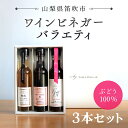 【ふるさと納税】【満点☆青空レストランで紹介されました!】ワインビネガーバラエティ3本セット ふるさと納税 ビネガー ワインビネガー ドリンクビネガー 酢 お酢...