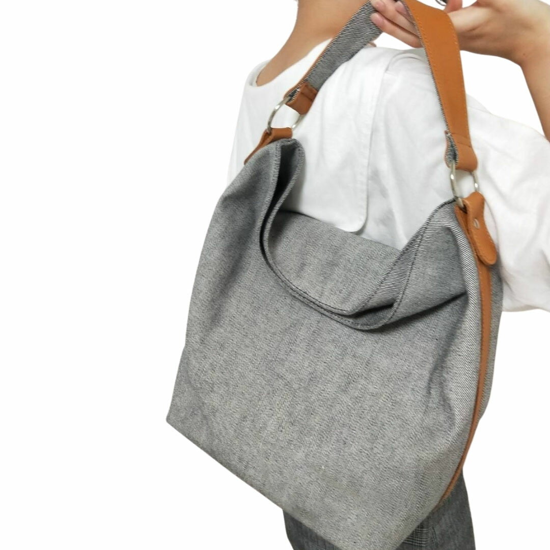 【ふるさと納税】デニム×キャメル革ワンショルダーバッグ ふるさと納税 ワンショルダーバッグ デニム キャメル 革 笛吹市 バッグ カバン 鞄 おしゃれ ギフト 贈り物 プレゼント 山梨県 送料無料 073N-005