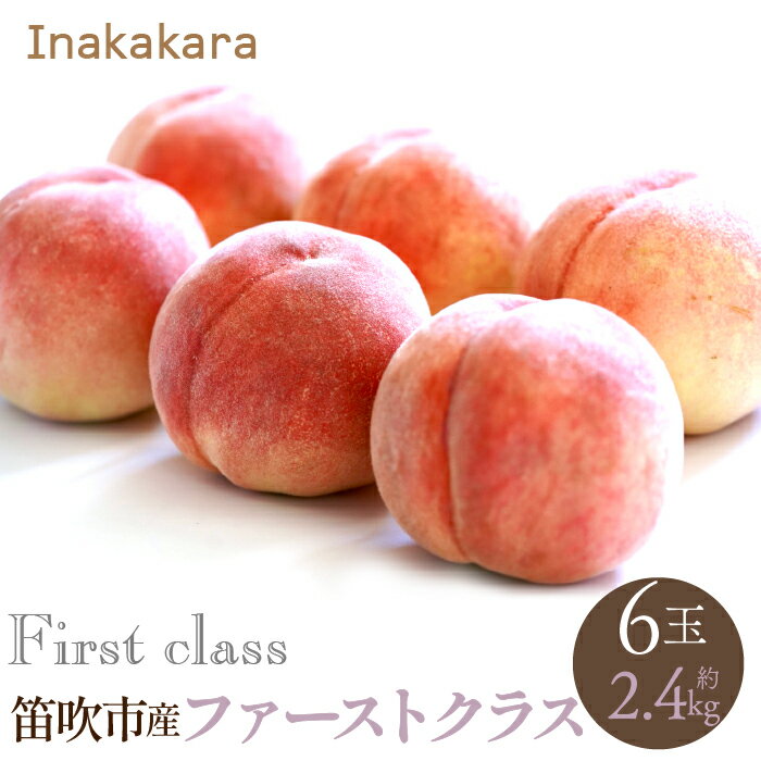 【ふるさと納税】【2026年発送★先行予約】【笛吹市産】Inakakara ファーストクラス桃6玉(約2.4kg) ふるさと納税 おすすめ ランキング もも 桃 笛吹市 国産 人気 期間限定 果物 フルーツ 旬 山梨県 送料無料 192-010