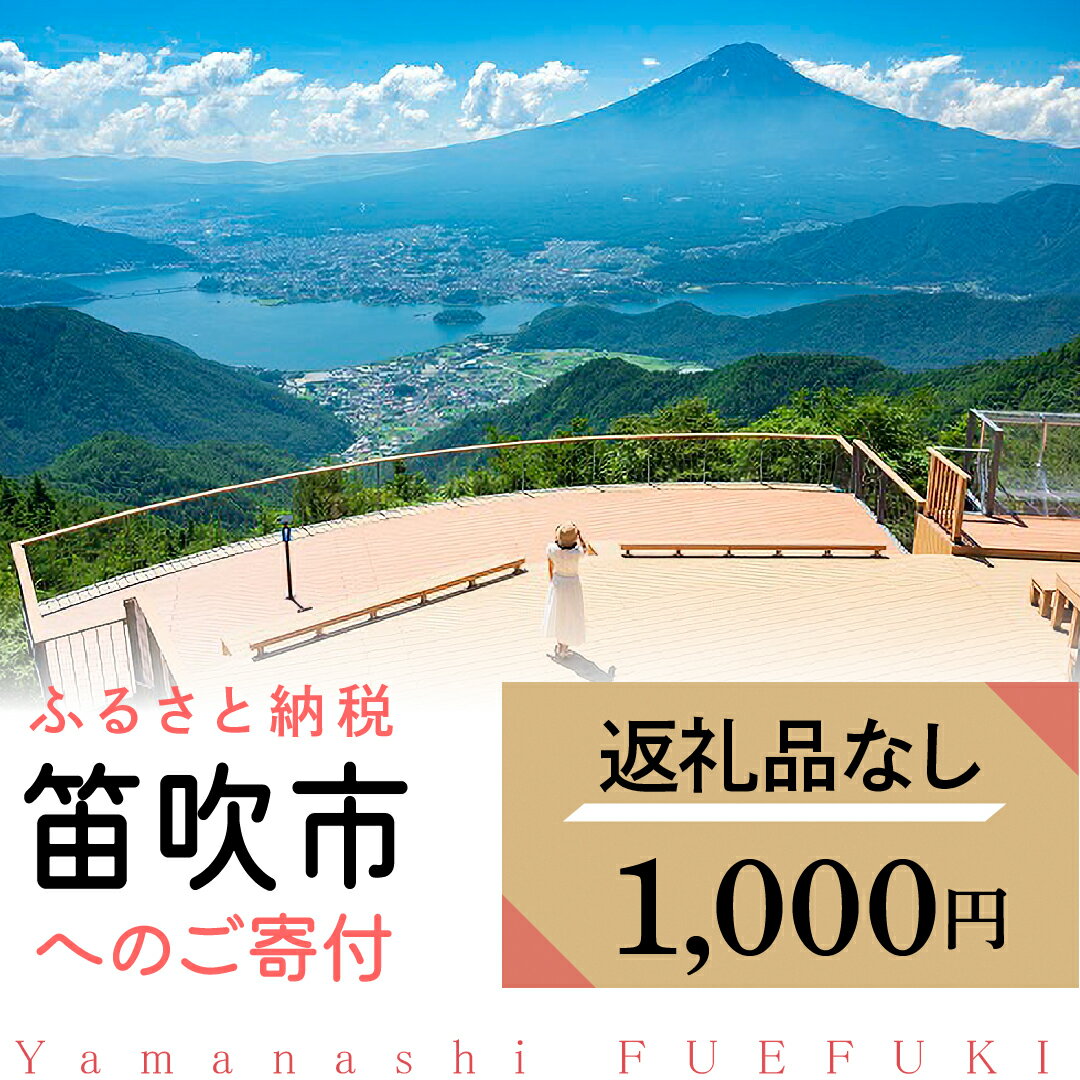 山梨県笛吹市への寄附 1000円(返礼品なし) ふるさと納税 返礼品なし 1000円 1000 1000円ポッキリ 1000円ぽっきり 買い回り 寄付 寄附 支援 応援 山梨県 笛吹市 FFYY-001