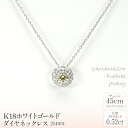 【ふるさと納税】K18ホワイトゴールド ダイヤ ネックレス 管理番号251051 ×1本 ふるさと納税 人気 おすすめ ランキング アクセサリー 宝石 ジュエリ...