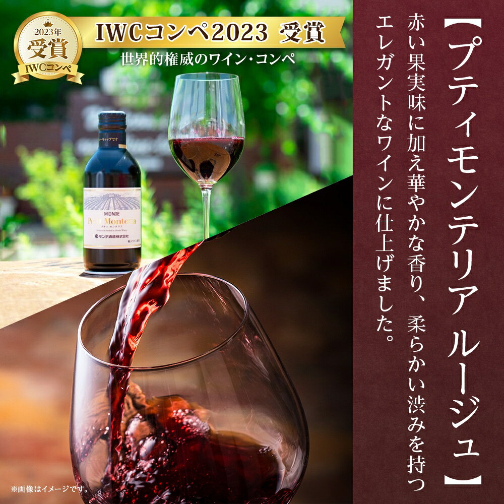 【ふるさと納税】プティモンテリア ルージュ 300ml 24本入 モンデ酒造 缶ワイン 赤ワイン 赤 ワイン 果実酒 酒 お酒 やや重口 ぶどう 贈り物 贈答用 ギフト プレゼント 晩酌 宅飲み 家飲み チリ産 送料無料 山梨県 笛吹市 30000円 177-4-024