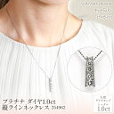 【ふるさと納税】プラチナ ダイヤ 1.0ct 縦ラインネックレス 管理番号254962 ×1本 ふるさと納税 人気 おすすめ ランキング アクセサリー 宝石 ジ...