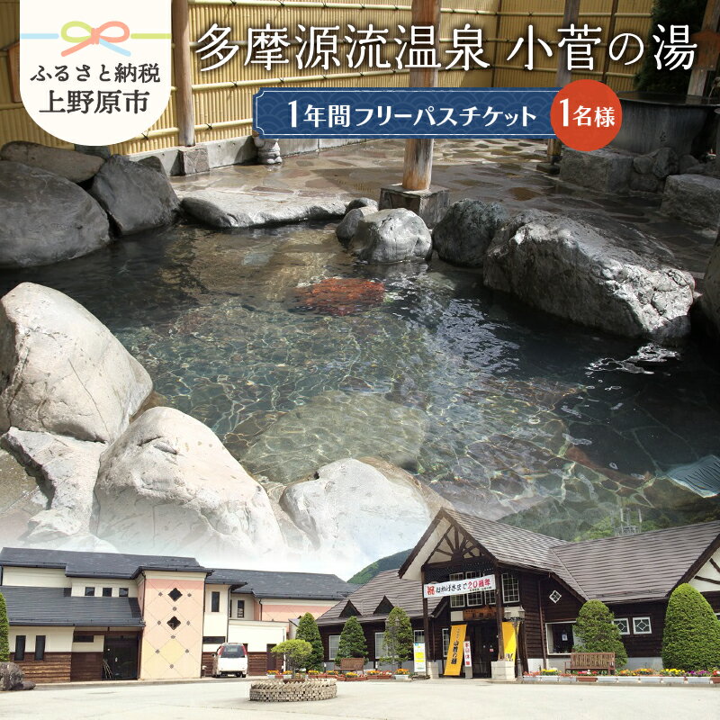 [母の日] [父の日] 小菅の湯 多摩源流 フリーパスチケット 高アルカリ性温泉 美人の湯 露天風呂 九つのお風呂 送料無料 山梨県 上野原市