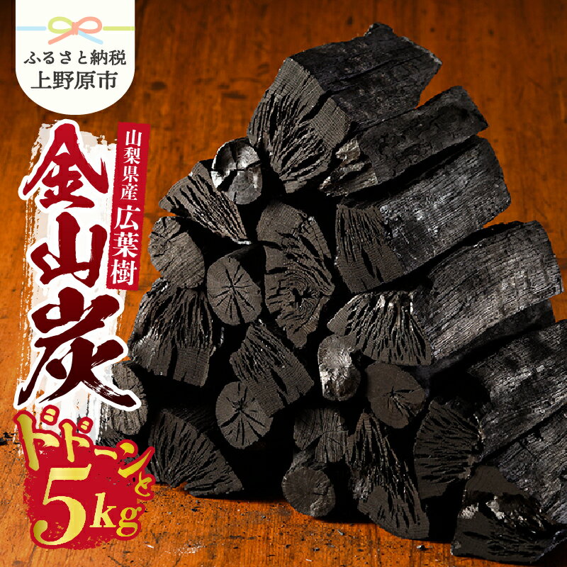 【ふるさと納税】 炭 国産炭 金山炭 広葉樹 木炭 5kg 
