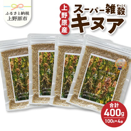 雑穀 キヌア 山梨県産 スーパーフード ヘルシー 健康 100g×4袋 セット 送料無料 山梨県 上野原市