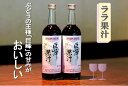 【ふるさと納税】ララ果汁　巨峰果汁2本セット　ノンアルコール ぶどうジュース 送料無料 濃厚 山梨県 甲州市 勝沼 【B-712】