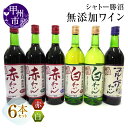 【ふるさと納税】 甲州市 シャトー 勝沼 が贈る 無添加 ワイン 6本 セット 山梨県 国産ワイン 甘口 中口 辛口 ブルーベリー 母の日 父の日 記念日 ギフト (MG) 【C5-662】