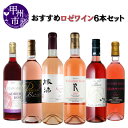 12位! 口コミ数「0件」評価「0」 ワイン ロゼ セット 6本 飲み比べ 丸藤葡萄酒 まるき葡萄酒 岩崎醸造 蒼龍葡萄酒 原茂ワイン シャトー勝沼 母の日 父の日 記念日 ギ･･･ 