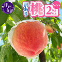 【ふるさと納税】 訳あり 桃 2026年 先行予約 2kg以上 5~9玉 果物 クール便 山梨県 甲州市 もも くだもの フルーツ 新鮮 人気 家庭用 自宅用 わけあり 不揃い 規格外 期間限定 数量限定 白鳳系 白桃系 6月 7月 8月 発送 冷蔵 (AGB) 【A09-876】