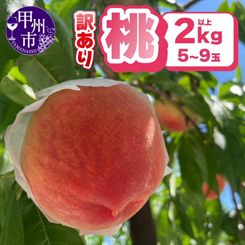 【ふるさと納税】 訳あり 桃 2kg 5～9玉 以上 202