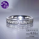 【ふるさと納税】 指輪 リング ジュエリー pt950 天然 ダイヤ 0.51ct エタニティ フチあり ピンキー対応可 レディース SIクラス ダイヤモンド 0.51カラット 天然石 プラチナ950 プレゼント ブライダル 高級素材 一生モノ 4月誕生石 品質保証書付 r-168 (KRP) 【N33-1410】･･･