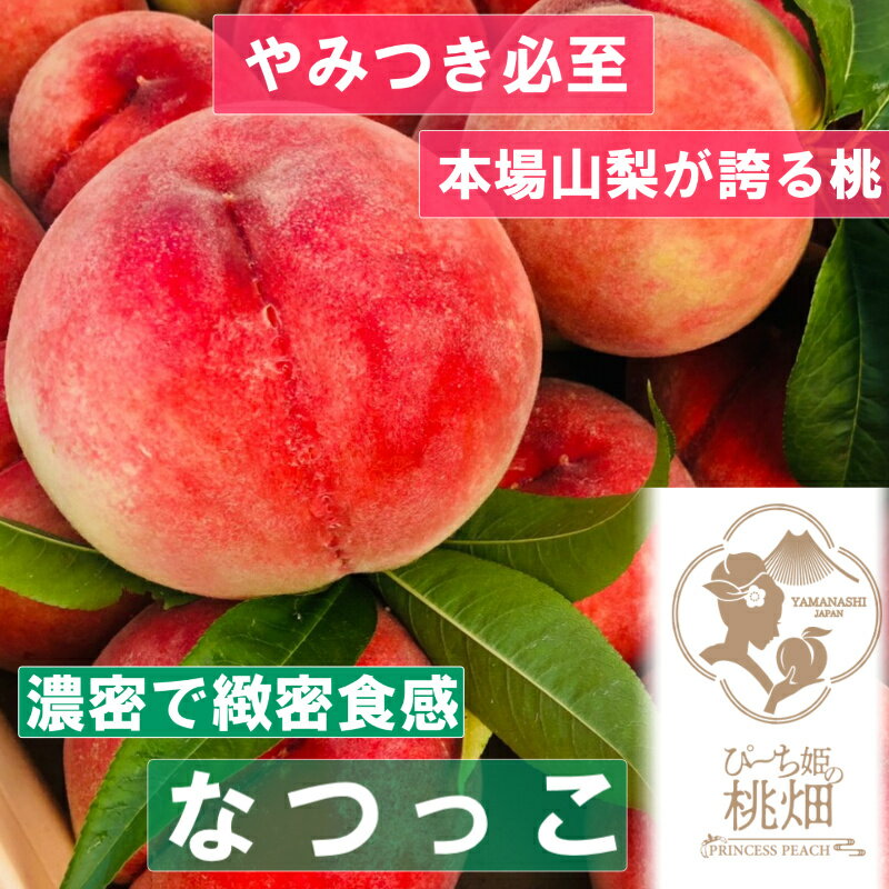 【ふるさと納税】 桃 5~8玉 約2kg 果物 もも フルーツ なつっこ ブランド 白桃系 人気品種指定 甲州市産 大玉 果実 贅沢 フルーツ 厳選 甘い デザート 期間限定 数量限定 2025年発送 7月 発送 冷蔵 贈り物 ギフト 贈答 フルーツ王国 山梨 甲州市 (PMK) 【D4-105】
