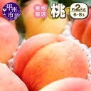 【ふるさと納税】 桃 約2.0kg 6~8玉 果物 人気 新鮮 産直 6月 7月 8月 発送 2025年発送 くだもの フルーツ 白鳳系 白桃系 もも 産地直送 冷蔵 クール 甘い 完熟 厳選 果実 山梨県 甲州市 期間限定 (SSI) 【B12-1830】