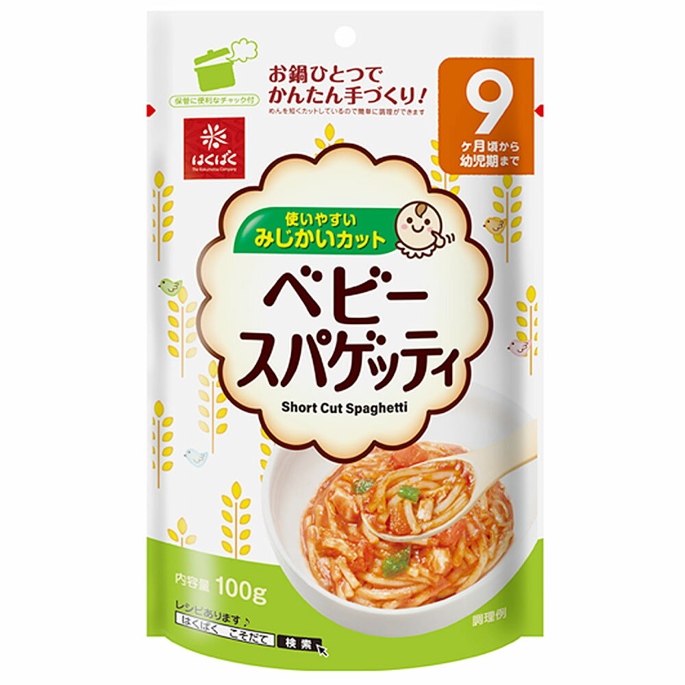 ベビースパゲッティ 計1kg(100g×10袋) スパゲッティ パスタ 麺類 離乳食 食塩不使用 小麦粉 簡単調理 惣菜 国産 山梨県 中央市 送料無料