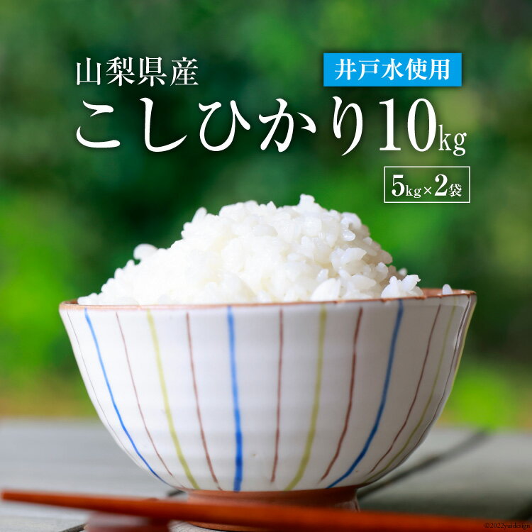 【ふるさと納税】先行予約 お米 低農薬 低化学肥料 こしひかり 計10kg(5kg×2袋)《令和4年11月順次出荷》 井戸水使用 / まんなか農園 / 山梨県 中央市