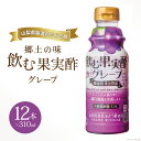 4位! 口コミ数「0件」評価「0」郷土の味 テンヨ 飲む果実酢 グレープ 310ml×12本 (260084) / 武田食品 / 山梨県 中央市 [21470656]