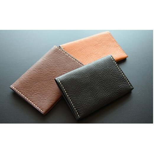 【ふるさと納税】【ハンドメイド】名刺・カードケース【国産レザー使用】[5839-1175]　【ファッション小物・ファッション・ファッション小物】　お届け：受注生産のため60日程度お時間を頂きます