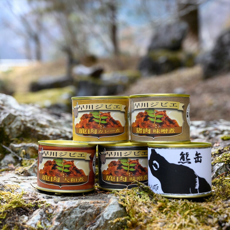 【ふるさと納税】早川ジビエ缶いろいろセット 【 山梨県 早川町 】 その1