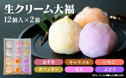 【ふるさと納税】和スイーツ！とろける食感！生クリーム大福 24個セット （冷凍）