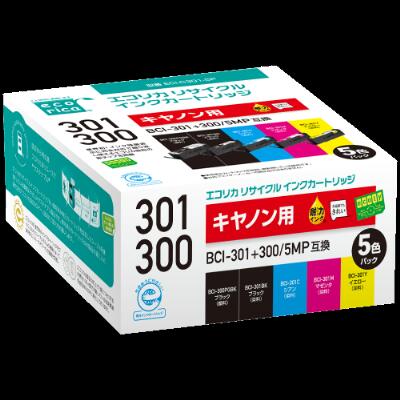 プリンタ人気ランク7位　口コミ数「0件」評価「0」「【ふるさと納税】エコリカ【キヤノン用】 ECI-C301-5P BCI-301+300/5MP　互換　再生インク　プリンタ」