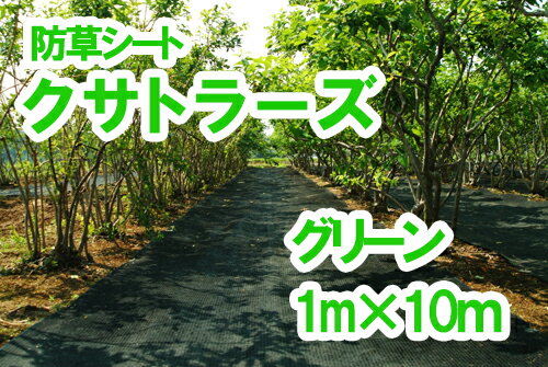 【ふるさと納税】【防草シート】クサトラーズ（1m×10m）グリーン