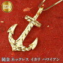  ふるさと納税 純金 ネックレス イカリ 24金 ハワイアンジュリー ペンダント ゴールド アクセサリー ジュエリー プレゼント 人気 山梨県 純金 ネックレス イカリ 24金 ハワイアンジュリー ペンダント ゴールド 管理番号150522100m SWAA037